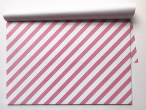 Pink Lines Paper Placemats